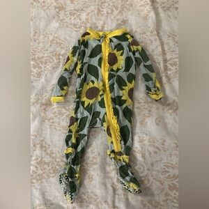 Kickee Pants Sunflower Kids Footie